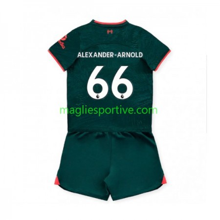 Completo Calcio Liverpool Alexander-Arnold 66 Bambino Divisa Terza 2022-2023